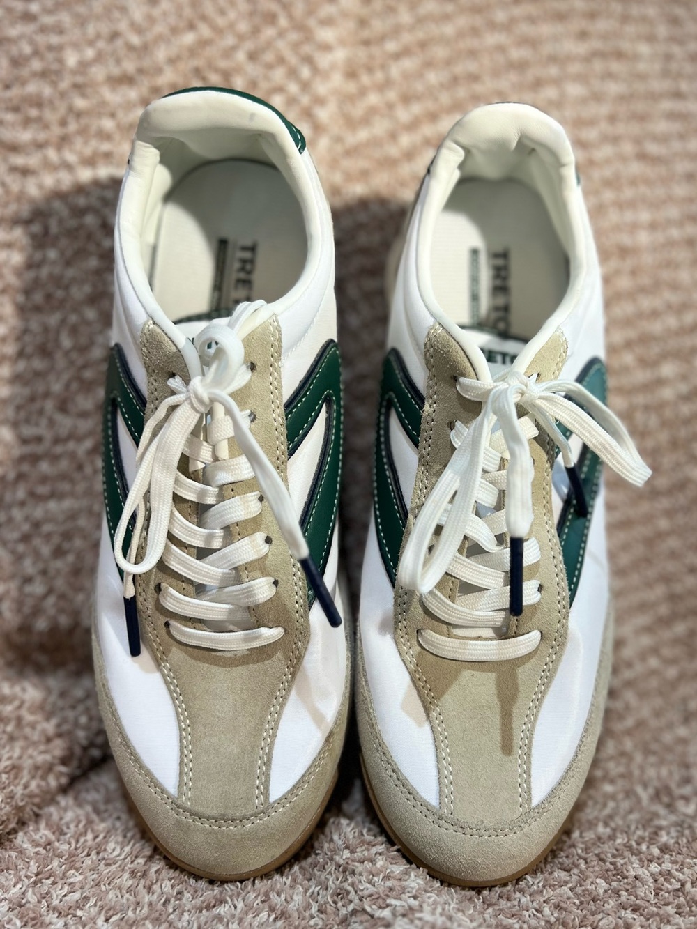 Tretorn Rawlins 2.0 Retro Green Suede & Canvas Sneaker Women's Size 8 - Picture 8 of 10